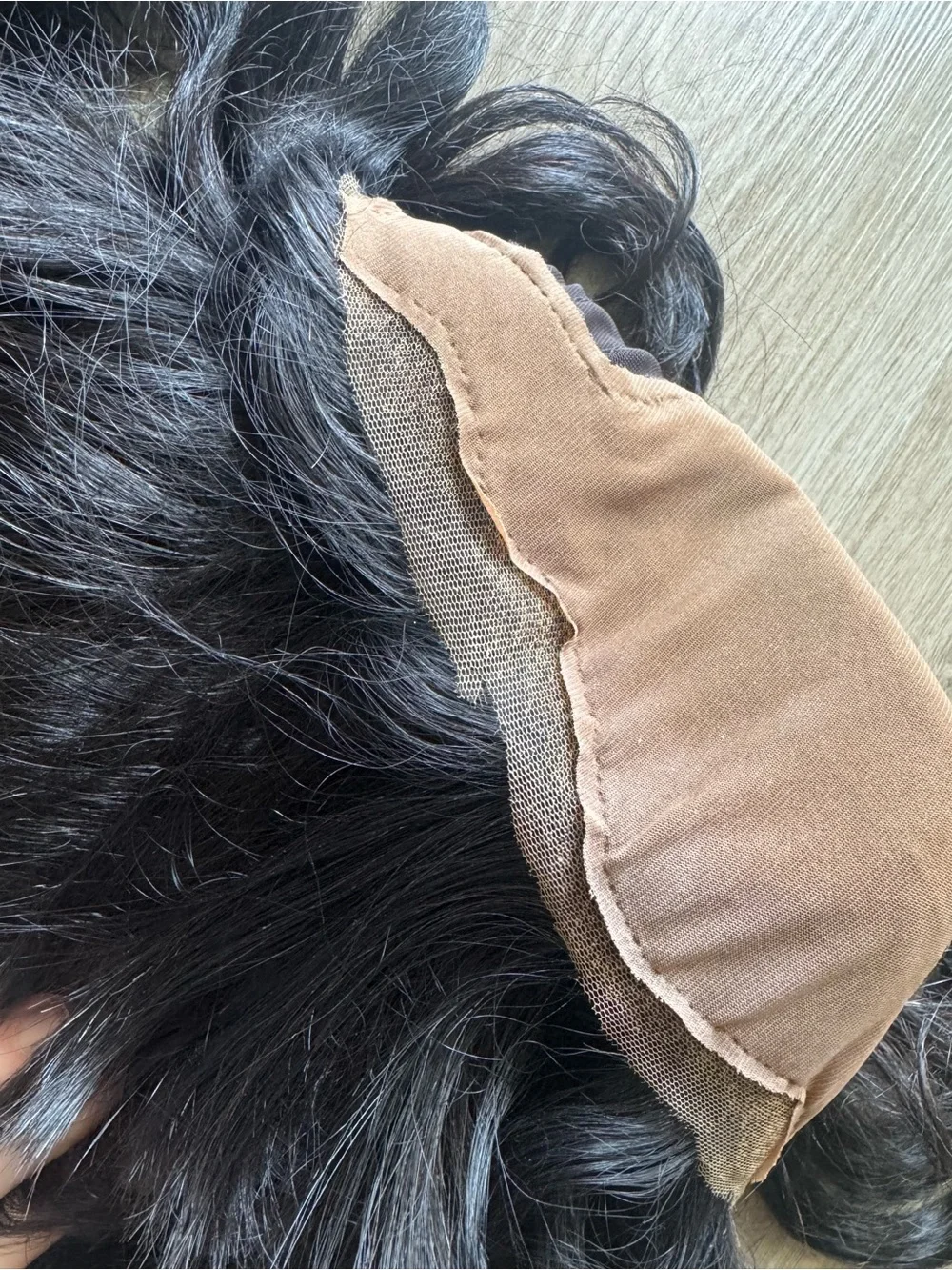 Hairvivi 18 inch silky small cap size 21-22 Dark Brown Wig with Included Wig Cap